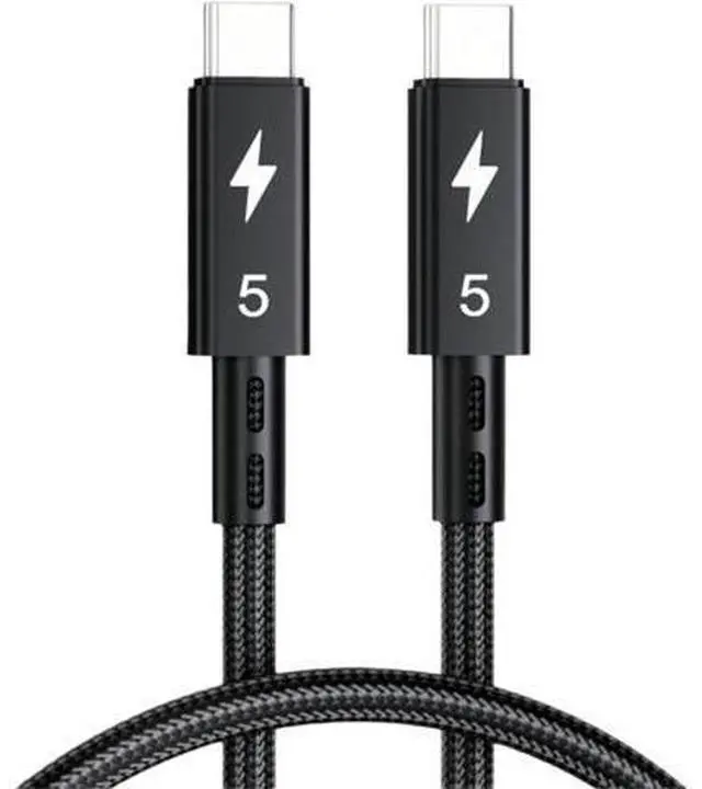 Main image of 1M Braided 5 Cable USB4 4/3 Compatible,Up to 120Gbps Bandwidth for 16K/Dual 8K,240W,80Gbps Data