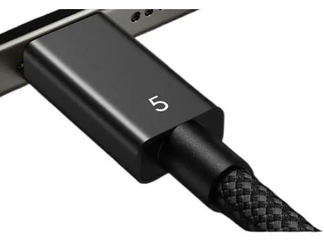 Alt view image 3 of 4 - 1M Braided 5 Cable USB4 4/3 Compatible,Up to 120Gbps Bandwidth for 16K/Dual 8K,240W,80Gbps Data