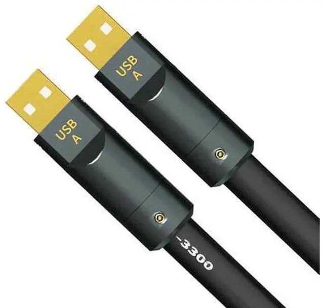 Alt view image 4 of 7 - 6N Single Crystal Coppered USB A to A Cable Stable Transmission Enhances Shielding Clear Sound 50-200cm