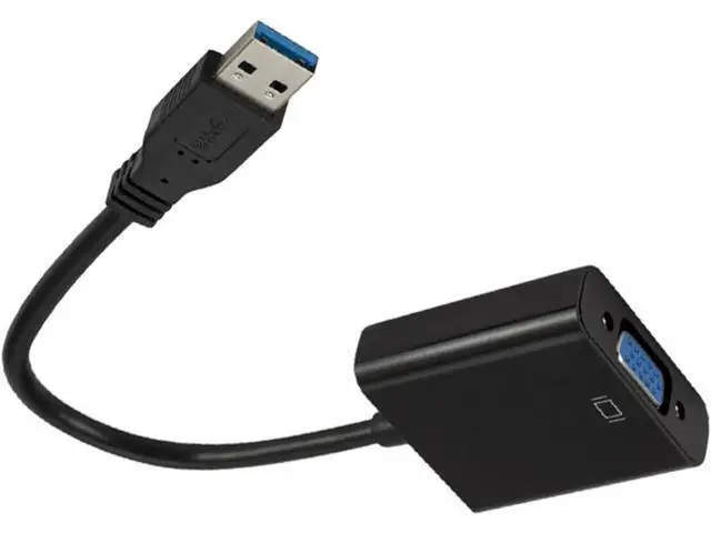 Alt view image 5 of 7 - USB 3.0 to VGA Adapter Video Graphic Card Display External Cable Adapter Male USB 3.0 to Female VGA Connector for PC HDTV 1080P