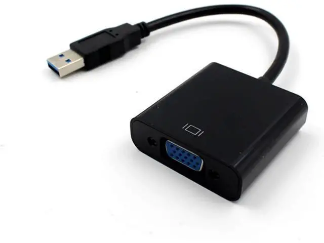 Alt view image 7 of 7 - USB 3.0 to VGA Adapter Video Graphic Card Display External Cable Adapter Male USB 3.0 to Female VGA Connector for PC HDTV 1080P