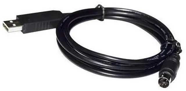 Alt view image 3 of 5 - INDUSTRIAL USB to MINI DIN 4 PIN MD4 ADAPTER RS232 SERIAL COMMUNICATION CABLE for CONNECTION to PC(5m,DB9-MINI DIN)