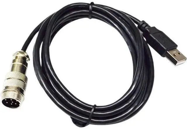Main image of USB 2.0 to 9 DIN Male Adapter Connection DIN-USB Cable for TH8A Gear TSSH TSSH+ MOD+ HANDBRAKE PC Controller KABLE(1.0m)