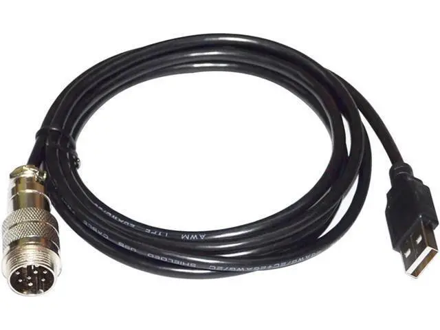 Alt view image 3 of 6 - USB 2.0 to 9 DIN Male Adapter Connection DIN-USB Cable for TH8A Gear TSSH TSSH+ MOD+ HANDBRAKE PC Controller KABLE(1.0m)