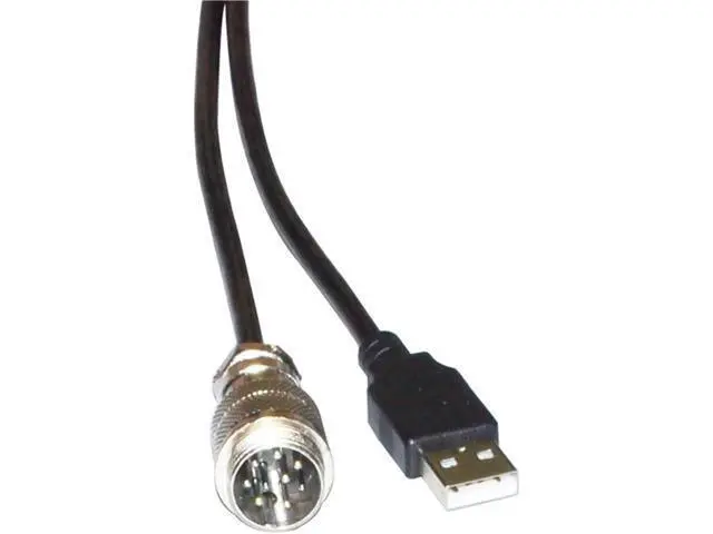 Alt view image 5 of 6 - USB 2.0 to 9 DIN Male Adapter Connection DIN-USB Cable for TH8A Gear TSSH TSSH+ MOD+ HANDBRAKE PC Controller KABLE(1.0m)