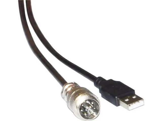 Alt view image 6 of 6 - USB 2.0 to 9 DIN Male Adapter Connection DIN-USB Cable for TH8A Gear TSSH TSSH+ MOD+ HANDBRAKE PC Controller KABLE(1.0m)