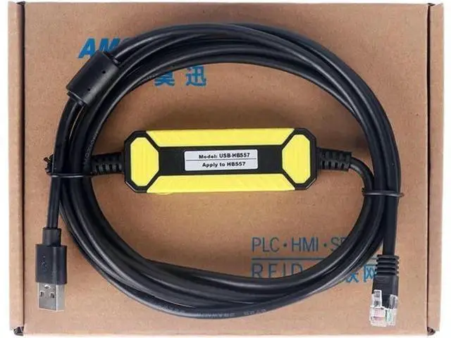 Main image of PLC Programming Cable USB-HBS57 Suitable for HBS57 Series Servo Driver Computer USB Port Communication Debugging Data Download Cable
