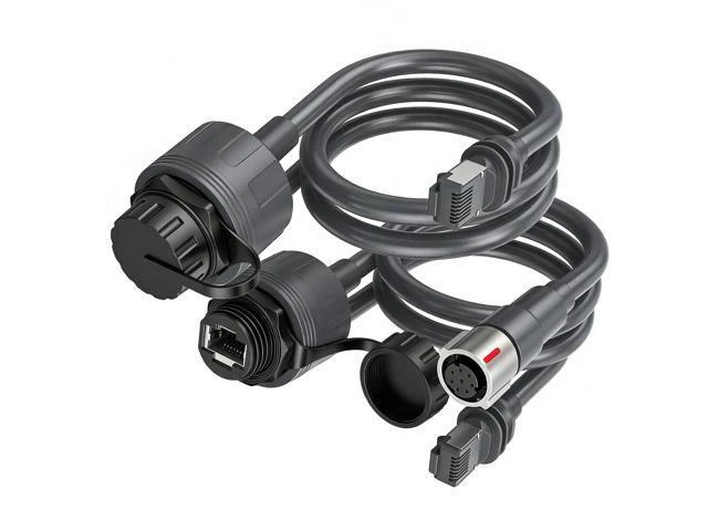 Alt view image 2 of 7 - Fafeicy Rectangular Satellite Ethernet Adapter, SPX Male to RJ45 Female with IP68 Protection for Performance Gen3 Rectangular Satellite Device