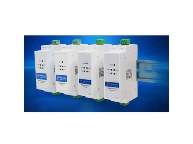 Alt view image 3 of 6 - DR301 DIN-Rail Serial Server RS232 Serial to Ethernet Converter Module with Adapter