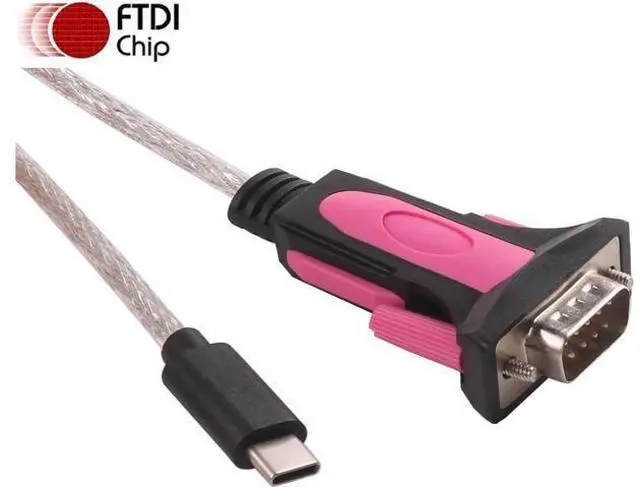 Alt view image 6 of 6 - FT232RL USB C to DB9 COM Port RS232 Serial Adapter Converter Programming Communication Upgrade Cable