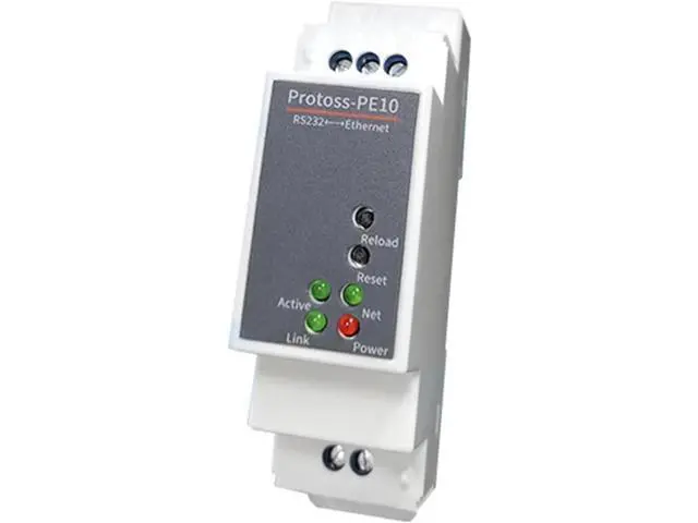 Alt view image 4 of 7 - DIN-Rail Serial Port RS232 to Ethernet Converter Device Server Protoss-PE10 Support Modbus MQTT(PE10-M UK Adapter)