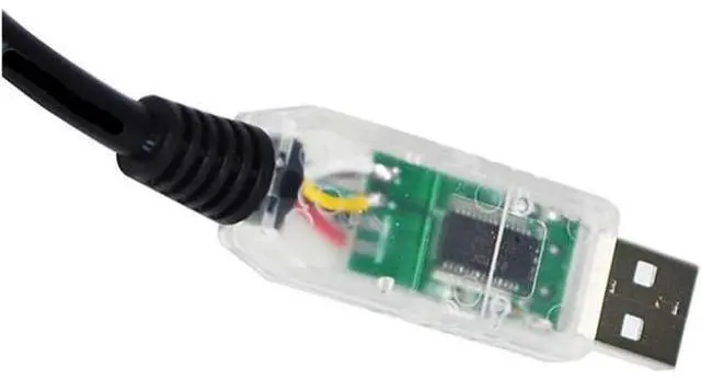 Main image of Industrial F&T>D*I FT232RL CHIP USB to RJ45 Plug RS485 Serial Communication Cable for Solar Energy LIFEPO4 BMS to PC(8M,Transparent USB Case)