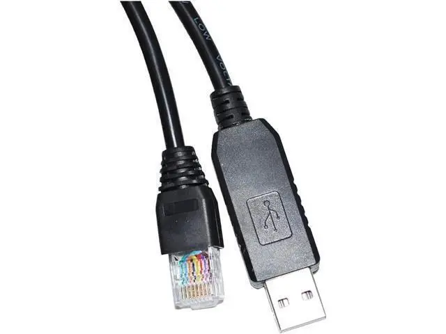 Alt view image 4 of 4 - Industrial F&T>D*I FT232RL CHIP USB to RJ45 Plug RS485 Serial Communication Cable for Solar Energy LIFEPO4 BMS to PC(8M,Transparent USB Case)