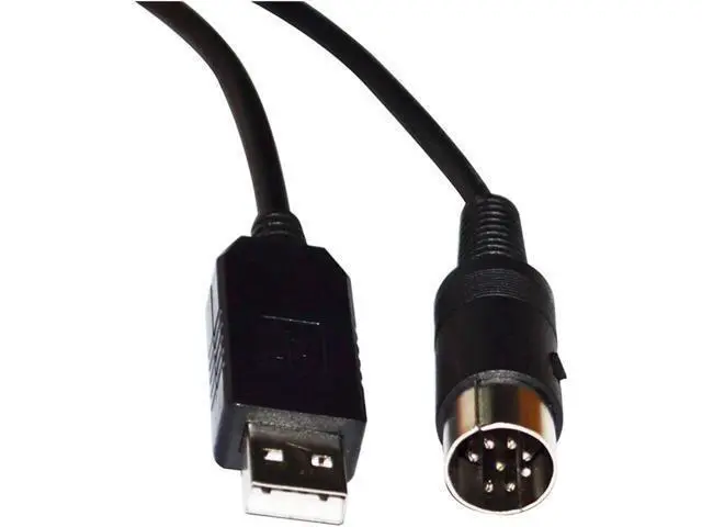 Alt view image 2 of 4 - F&T>D*I FT232RL USB to DIN 8 PIN Male Connector RS232 Converter Serial Cable for OHAUS Electronic Weight Indicator Model I10 to PC(3m)