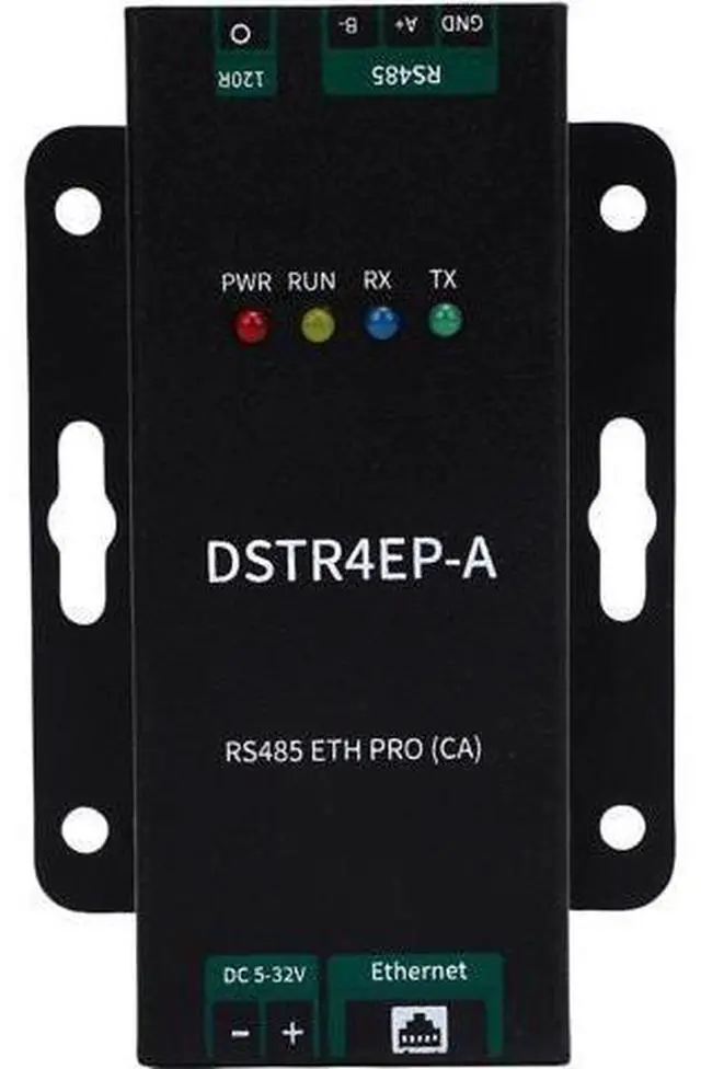 Main image of RS485 to Ethernet Converter, Bidirectional Transparent Transfer Stable Communication Serial Port to Ethernet Module, Industrial Adapter with Aluminum Alloy Housing for