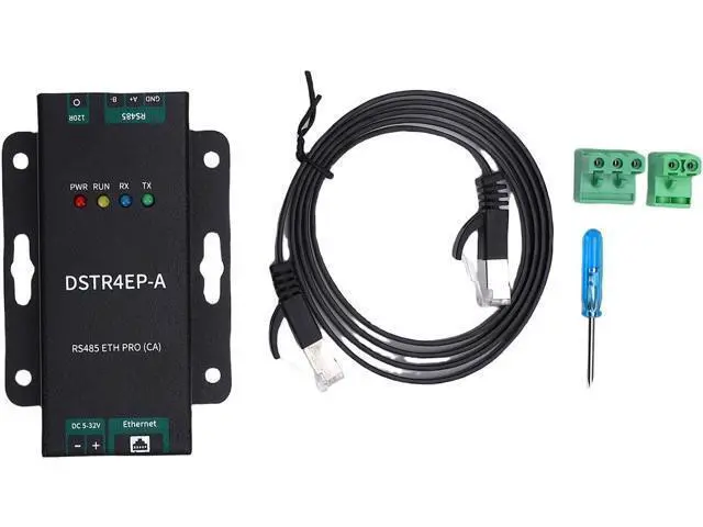 Alt view image 6 of 7 - RS485 to Ethernet Converter, Bidirectional Transparent Transfer Stable Communication Serial Port to Ethernet Module, Industrial Adapter with Aluminum Alloy Housing for
