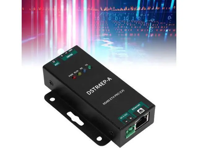 Alt view image 5 of 7 - RS485 to Ethernet Converter, Bidirectional Transparent Transfer Stable Communication Serial Port to Ethernet Module, Industrial Adapter with Aluminum Alloy Housing for