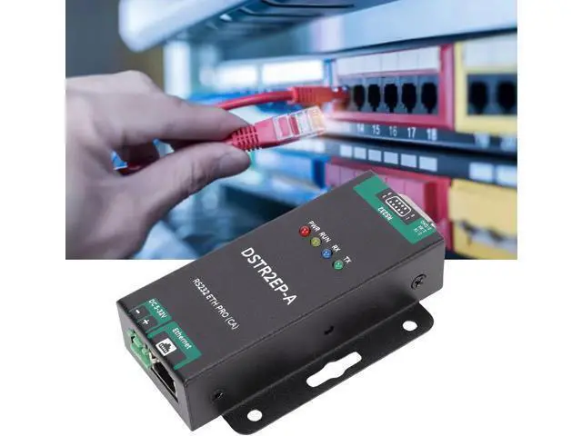 Alt view image 3 of 7 - Luocute RS232 ETH PRO CA to RJ45 Ethernet Serial Adapters, Ethernet Converter Module Bidirectional Transparent Transmission Modbus Industrial Serial Server MOTTJSON