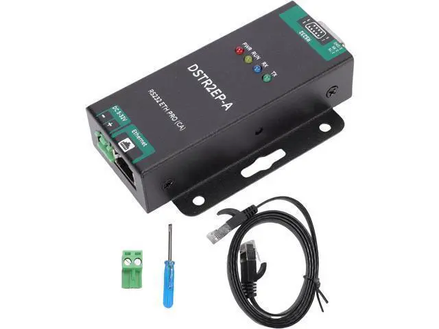 Alt view image 7 of 7 - Luocute RS232 ETH PRO CA to RJ45 Ethernet Serial Adapters, Ethernet Converter Module Bidirectional Transparent Transmission Modbus Industrial Serial Server MOTTJSON