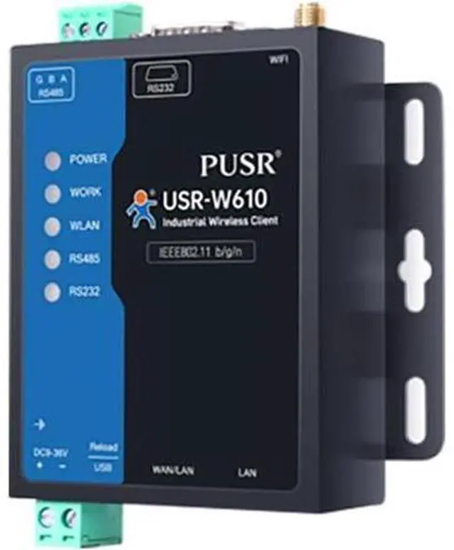 Main image of (Qualcomm Version USR-W610Serial RS485 RS232 to Wi·Fi Modbus Gateway Dual-Port Ethernet Converter
