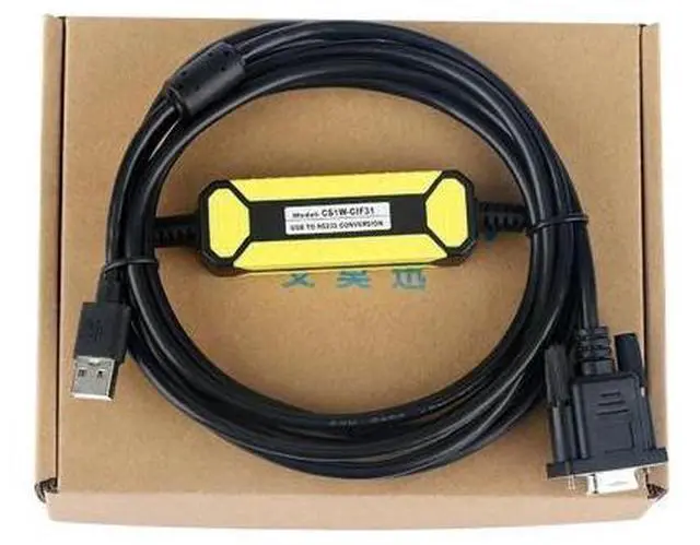 Main image of CS1W-CIF31 Adapter for USB Switch Serial to R232 Programming Cable USB-RS232 Optical Converter Line Port(Female Port)