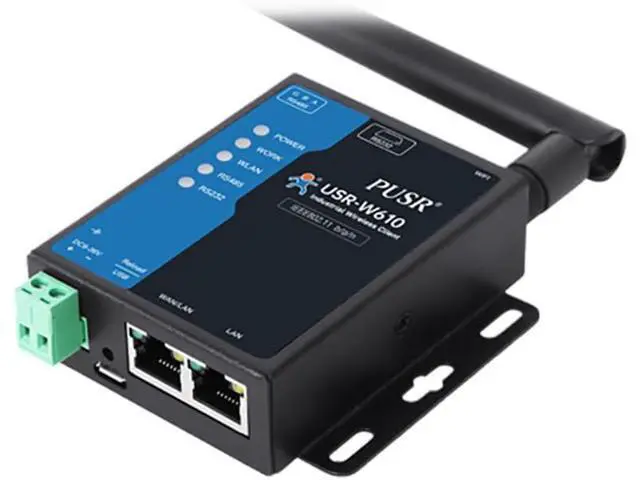 Alt view image 4 of 6 - (Qualcomm Version USR-W610Serial RS485 RS232 to Wi·Fi Modbus Gateway Dual-Port Ethernet Converter
