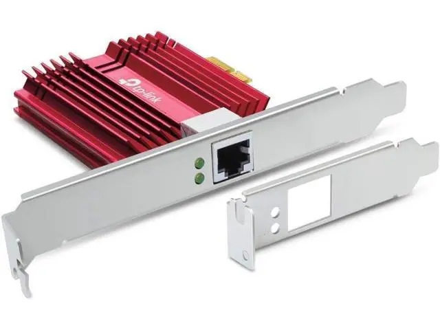 Alt view image 2 of 7 - TP-Link TX401 Network Card and Ethernet Adapter 10000 Mbit/s Internal TX401, Internal, Wired, PCI Express, Ethernet, 10000 Mbit/s, Red