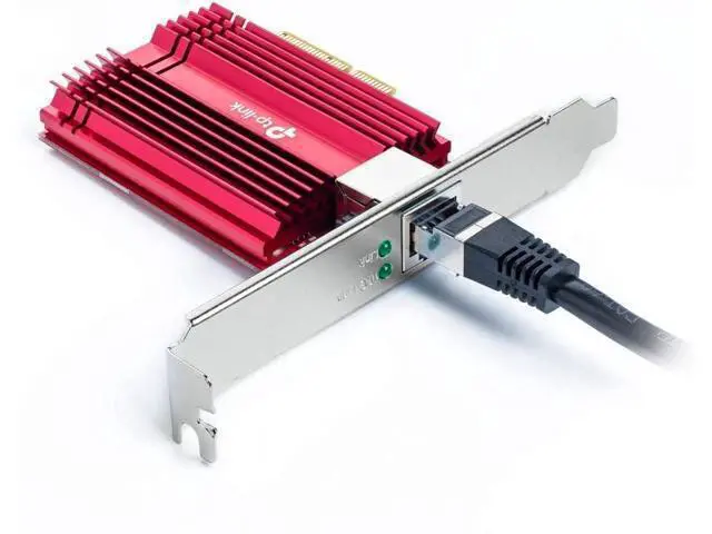 Alt view image 3 of 7 - TP-Link TX401 Network Card and Ethernet Adapter 10000 Mbit/s Internal TX401, Internal, Wired, PCI Express, Ethernet, 10000 Mbit/s, Red