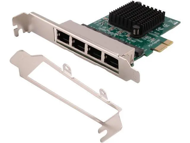Alt view image 2 of 7 - 3X Network Cards Network/LAN Adapter PCI-E Network Card Realtek RJ45 Internet Ethernet Gigabit 4 Port Network Card