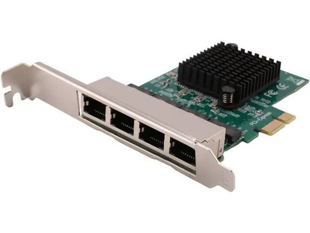 Alt view image 4 of 7 - 3X Network Cards Network/LAN Adapter PCI-E Network Card Realtek RJ45 Internet Ethernet Gigabit 4 Port Network Card
