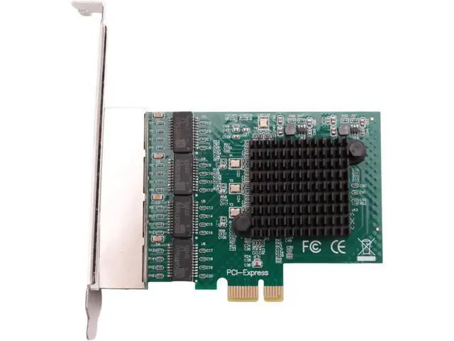 Alt view image 3 of 7 - 3X Network Cards Network/LAN Adapter PCI-E Network Card Realtek RJ45 Internet Ethernet Gigabit 4 Port Network Card