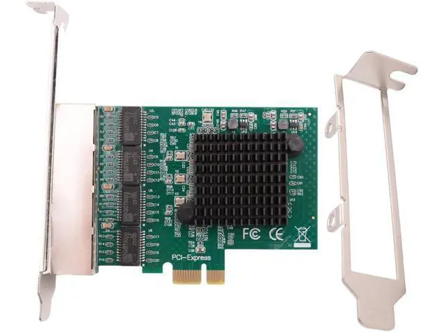 Alt view image 5 of 7 - 3X Network Cards Network/LAN Adapter PCI-E Network Card Realtek RJ45 Internet Ethernet Gigabit 4 Port Network Card