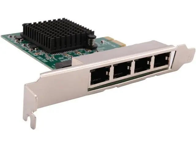 Alt view image 6 of 7 - 3X Network Cards Network/LAN Adapter PCI-E Network Card Realtek RJ45 Internet Ethernet Gigabit 4 Port Network Card