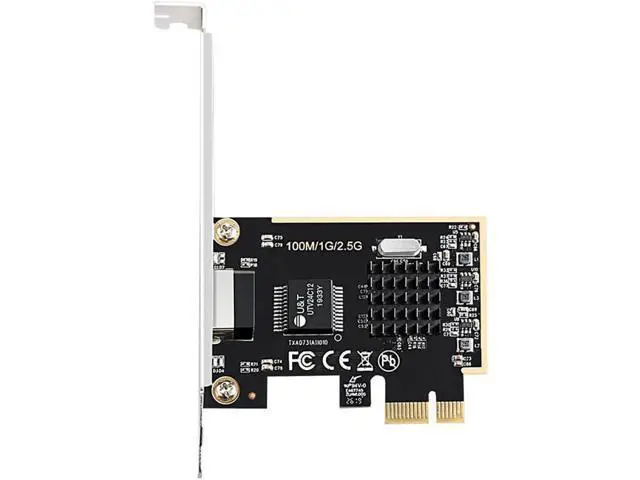 Alt view image 5 of 5 - PCIE Card 2500Mbps Gigabit Network Card 10/100/1000Mbps RTL8125 RJ45 Wired Network Card PCI-E 2.5G Network Adapter LAN Card