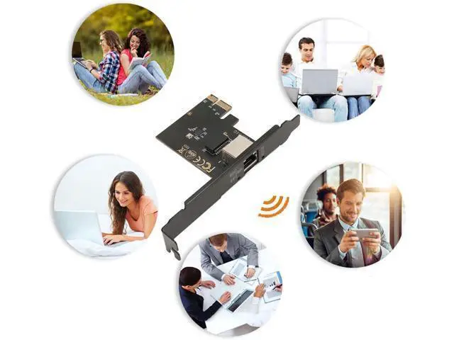 Alt view image 4 of 7 - 10G PCIe Network Card AQC113C, Gigabit Ethernet PCI Express Network Card, RJ45 LAN Adapter Converter for Desktop PC, Ethernet Network Adapter