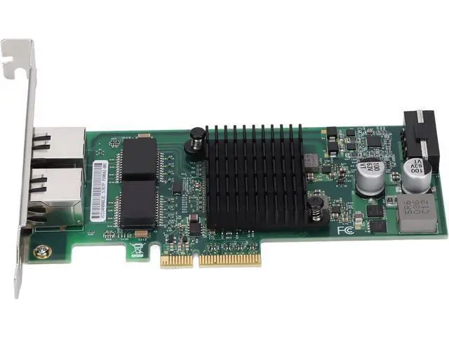 Alt view image 4 of 7 - Gigabit PCIE Network Card, PCIE X4 Rj45 10/100/1000Mbps Gigabit Dual Port Electric Port Network Adapter PCI Express Industrial Computer Network Card