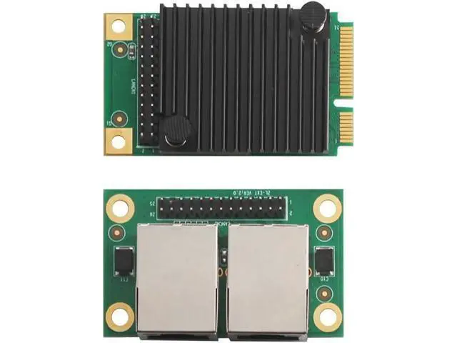 Alt view image 3 of 4 - 2 * 1000Mbps PCIe Network Card with Inte I210AT GbE Chip, Gigabit Network Adapter,2L-EXT mini PCIe Network Card Expansion Card