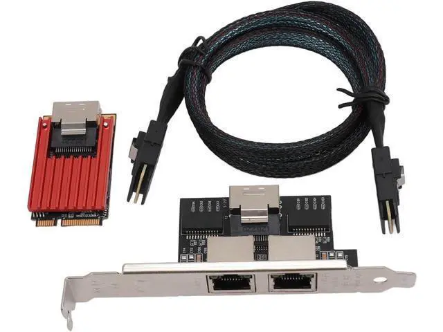Alt view image 2 of 7 - PCIe Network Card,Fast Heat Dissipation PCI Express Network Card,High Speed Connection PCIe Gigabit Ethernet Server Adapter,for Server