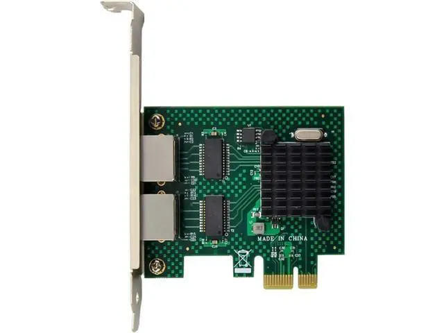 Alt view image 5 of 5 - A23F-BCM5718 Gigabit Server Network Card PCI Express X1 Dual Port Network Adapter Card WOL PXE VLAN