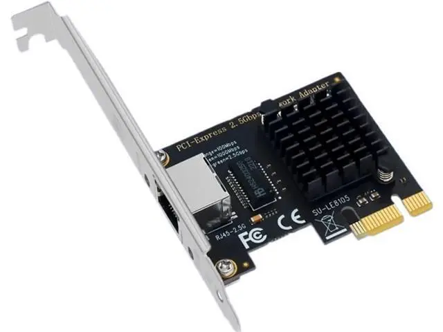 Alt view image 2 of 7 - 2500Mbps Wireless Network Card PCI-E to RJ45 Adapter 2.5Gbps Ethernet Wired PCI LAN Controller LAN Card for PC Win7/8/10/11(Red RTL8125B)