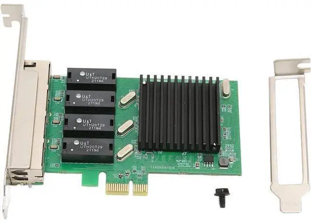 Main image of PCIe Gigabit Network Card, Gigabit Ethernet PCI Express Network Adapter Card, PCI Express Ethernet Adapter, PCIE NIC Network Card with 4 RJ45 Ports for Window Server, VMware