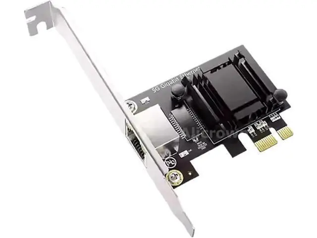 Alt view image 2 of 7 - 5G PCI-E to RJ45 Network Card 8126 1000/2500/5000Mbps RJ45 Interface Gigabit Ethernet PCI Express X1 X4 X8 X16 Adapter