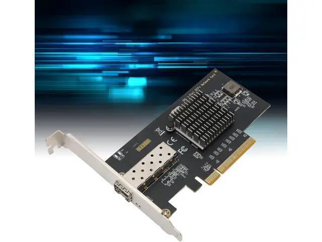 Alt view image 4 of 7 - Vikye PCIe Network Card, 10Gb SFP I/O Virtualization Network Adapter, IEEE 802.3z PCI Express Ethernet LAN Adapter, Compatible