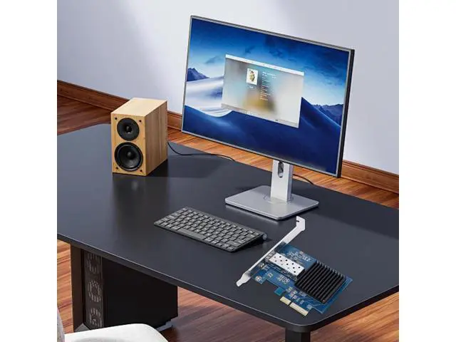 Alt view image 6 of 7 - 10Gbps PCIe X4 NIC Network Card, Fiber Optic Network Card with Single SFP Port, Ethernet LAN Adapter for Meeting The Demands of Networking