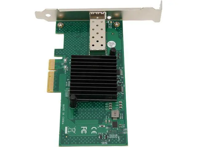 Alt view image 3 of 7 - Yunseity PCIe Network Card 10000Mbps PCI Express X4 5.0GT s SFP LC Optical Fiber Gigabit Server Adapter for Server