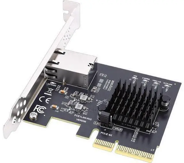 Main image of PCIe 4X Gigabit Network Card, 10Gbps Ethernet Adapter with RTL8127AT Chip, for Desktop Server PC NAS Data Center Gaming