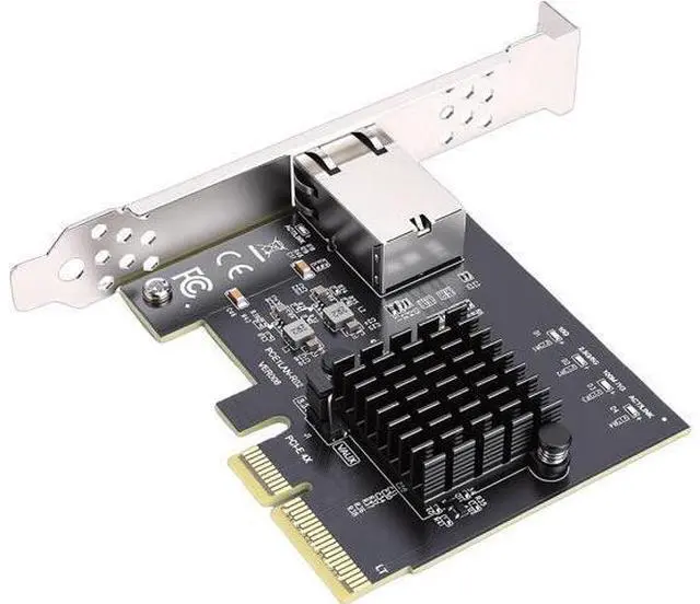 Alt view image 2 of 7 - PCIe 4X Gigabit Network Card, 10Gbps Ethernet Adapter with RTL8127AT Chip, for Desktop Server PC NAS Data Center Gaming