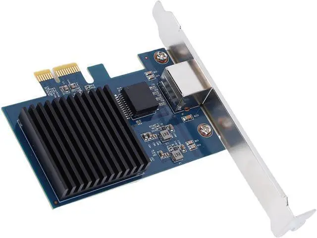 Alt view image 7 of 7 - 10G PCIe Network Card, RTL8127 Chipset 10Gbps Ethernet Adapter with 6 Speed Options 10G 5G 2.5G 1G 100Mbps 10Mbps, for Server PCI Express Gen 4 x1