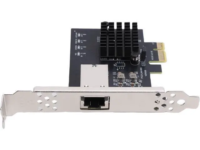 Alt view image 2 of 7 - 10Gb PCIe Network Card Efficient PCIe 4.0 10Gbps Ethernet Adapter for Data Centers, Gaming PCs Plug and Play 1 X Network Card 1 X Low Profile Bracket