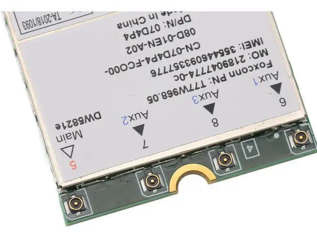 Alt view image 5 of 7 - DW5821E 3G/4G/5G Card, Network Adapter Card, for PCI Express M.2 Specification 3042 Type Key.B Slot, for PC, Laptops